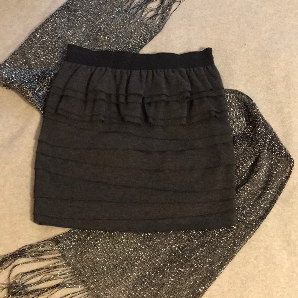 Charcoal Gray ‘Pop it’ Skirt by Aryn K. Medium